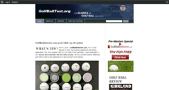 Desktop Screenshot of golfballtest.org