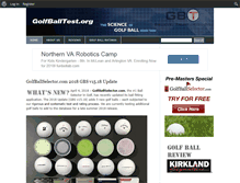 Tablet Screenshot of golfballtest.org